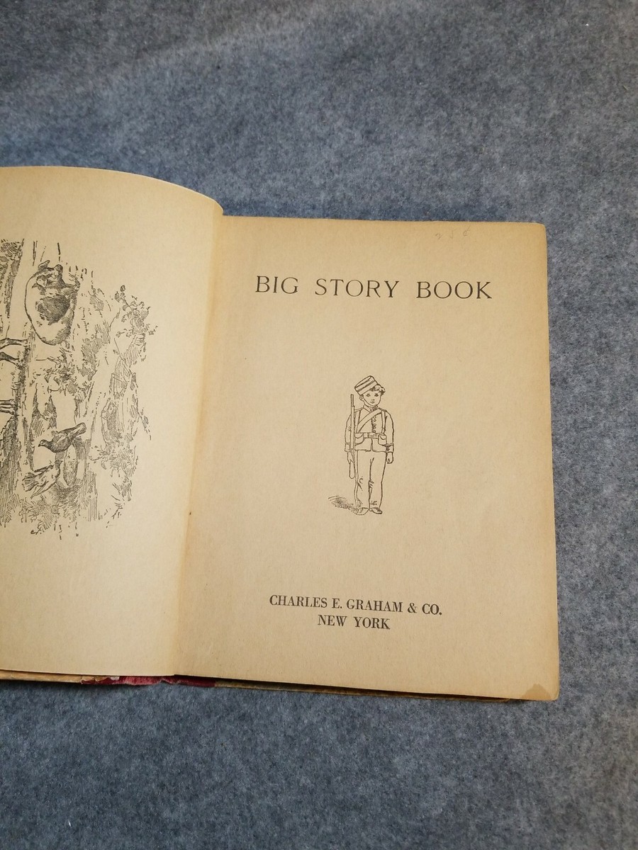 BIG STORY BOOK ￼For Children Antique Children's Book 