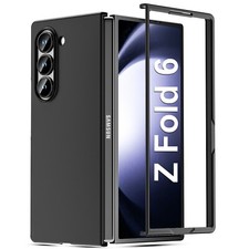 Black Slim Case For Samsung Galaxy Z Fold6 5G 2024 Shockproof Heavy Duty Cover