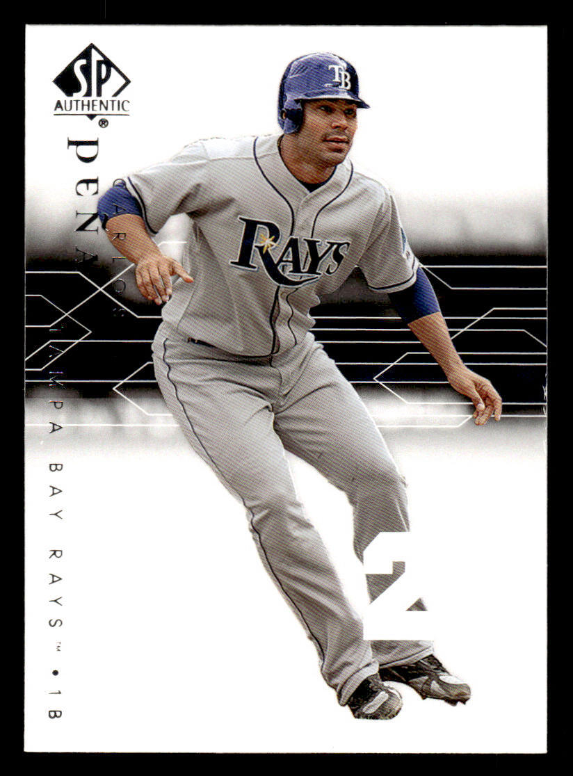 2008 SP Authentic #47 Carlos Pena Card Tampa Bay Rays