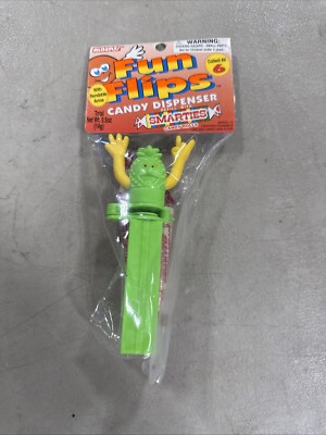 VTG 1994 Alberts FUN FLIPS Candy PEZ LIKE Dispenser Container Pineapple B2