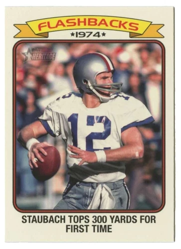 Topps Roger Staubach Football Sports Trading Cards