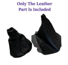 New Red Stitch Leather Shift E-brake Boot For Chevy Corvette C5 1997-2004