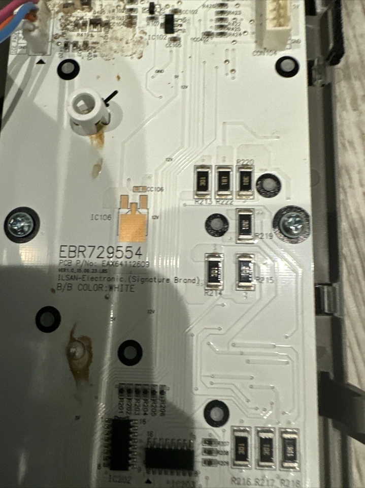 LG ACQ85430287 Conjunto de cubierta de pantalla dispensadora de acero inoxidable para refrigerador #10043 Foto 4 de 4