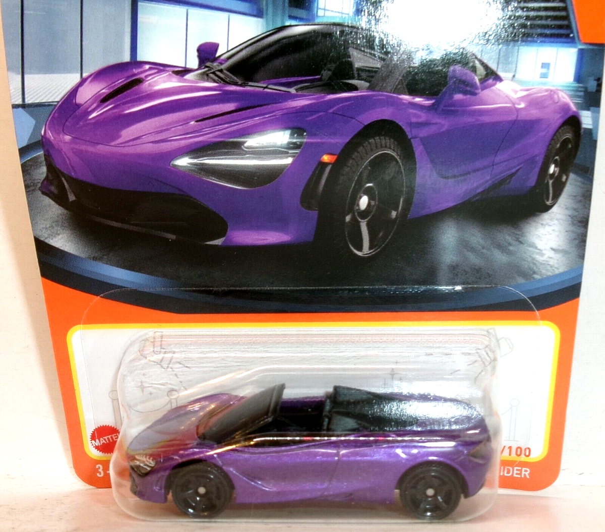 2024 MATCHBOX 1:64 MBX SHOWROOM 85/100 PURPLE 2019 MCLAREN 720S