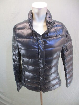 MANGO CASUAL Size XS Womens Down Feather Full Zip Stand Collar Puffer Jacket 044