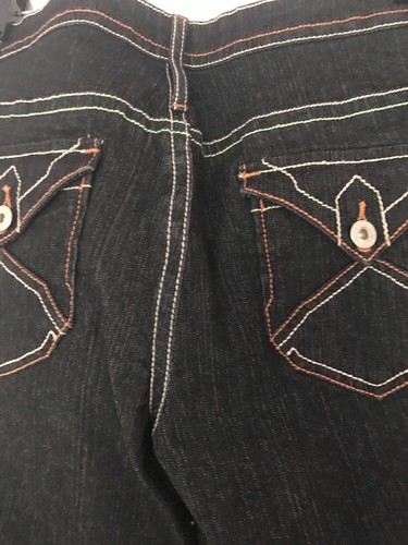 Womens Sizzle Black Jeans Size 11 NWT Wilde Leg - Picture 10 of 12