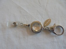 Vintage Silvertone Boeing Aircraft Retractable Purse Style Keychain