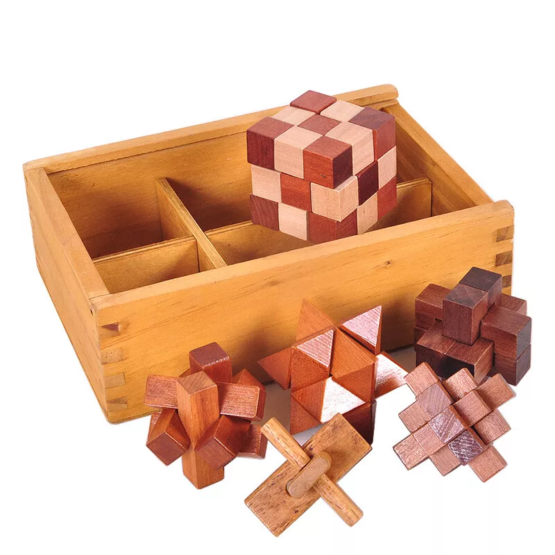 Lock Puzzle - 3D wooden interlocking brain teaser puzzle