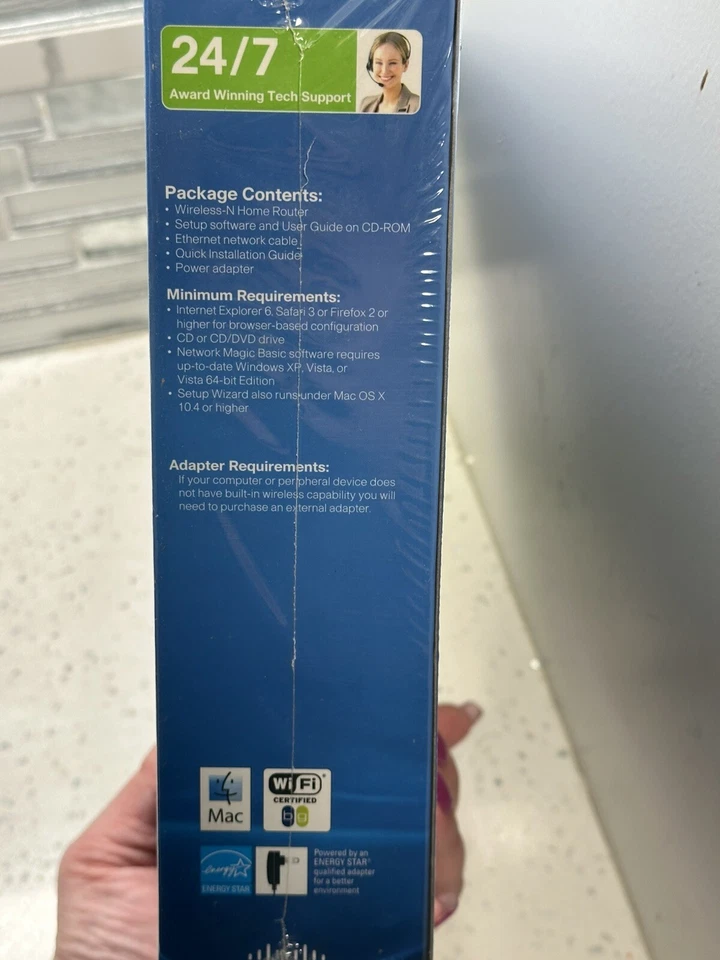 Linksys Wireless-N Home Router Cisco Model WRT120N 2.4 GHz Four Port New SEALED - Image 4 of 4