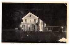 postcard Thomas Edison's Laboratory Building Dearborn Michigan B & W A3130