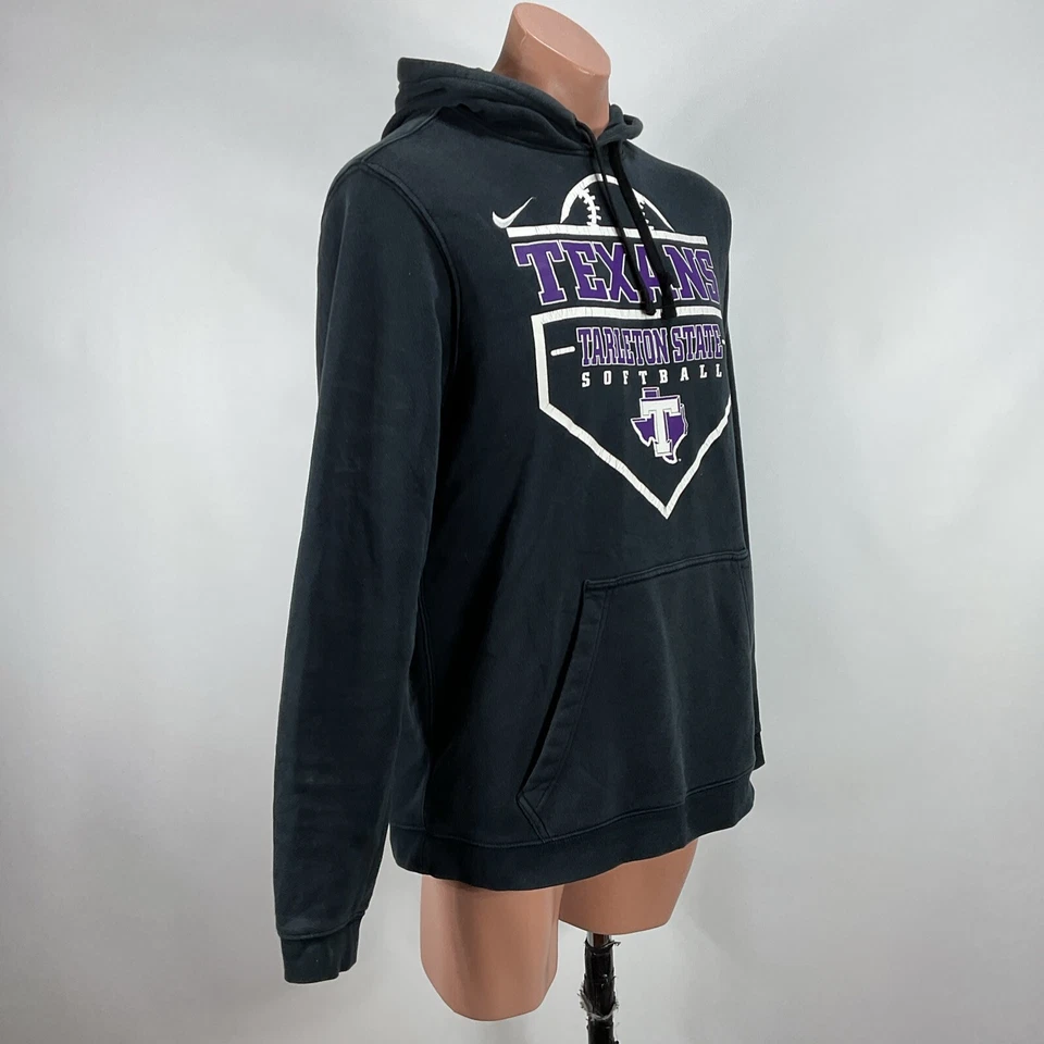 Nike Tarleton Gris Sudadera Pullover Softbol Universidad Estatal Texans Sudadera con Capucha L Foto 4 de 4