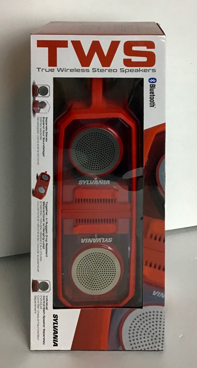 Sylvania Bluetooth Stereo Speaker Red