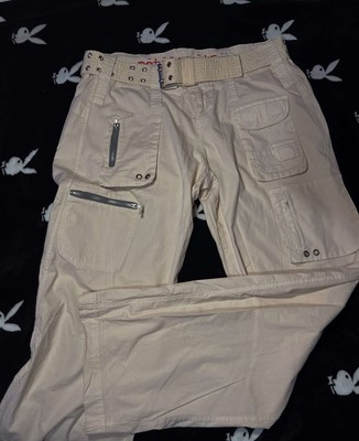 PETE AND GRETA JOHNNY WAS CARGO PANTS WITH BELT SIZE 10