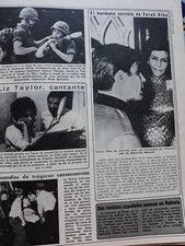 CLIPPING ELIZABETH TAYLOR LIZ CANTANTE 