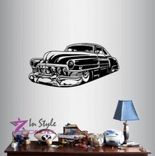Vinyl Decal Retro Old Classic Car Vintage Collection Garage Wall Sticker 2214