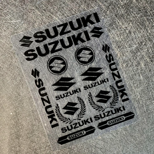 SUZUKI Motorrad Aufkleber Zubehör Abziehbilder Sticker Roller Heckbox Dekoration - Picture 4 of 12