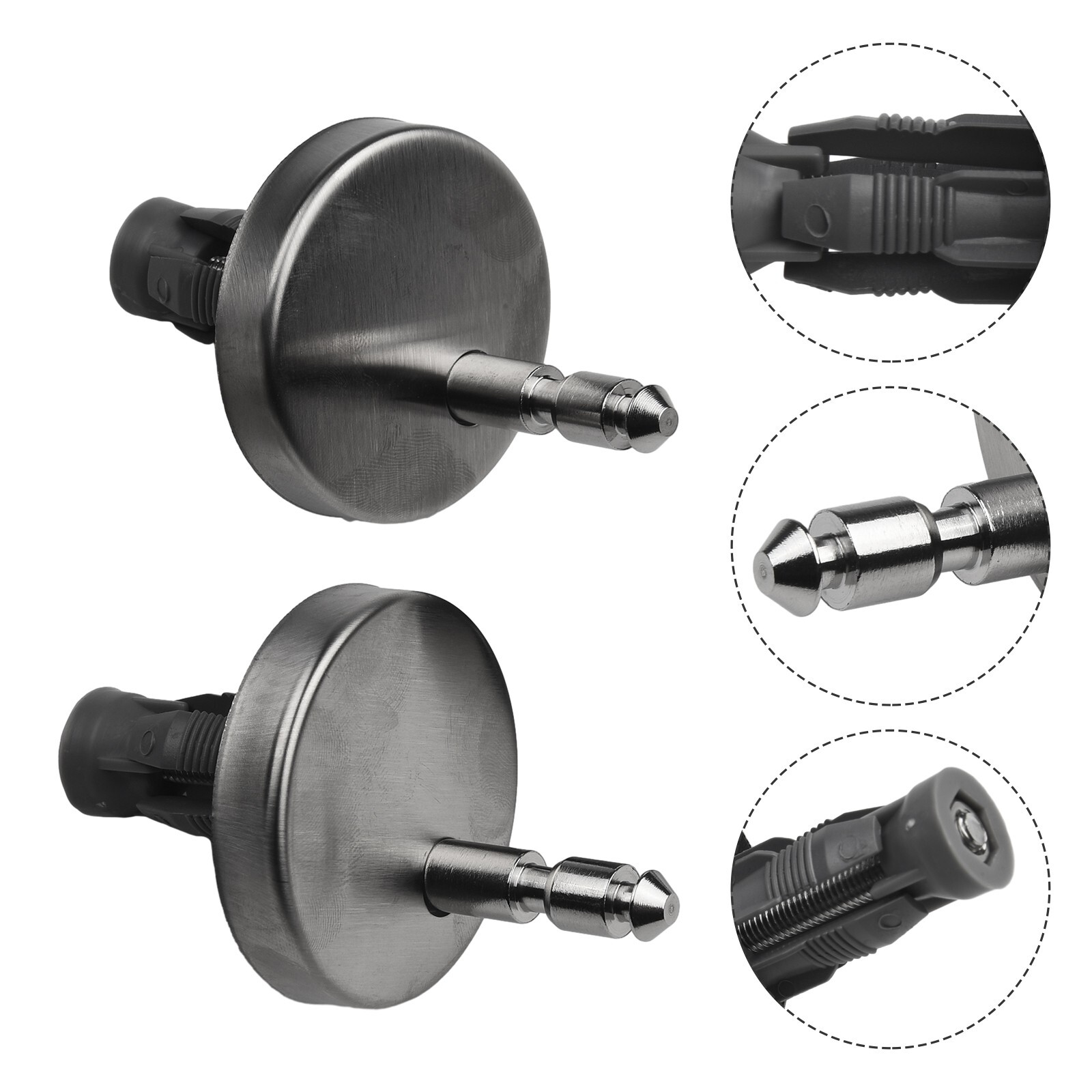 Heavy Duty Toilet Seat Hinges Replacement Set Easy and Quick Fitting Solution eBay