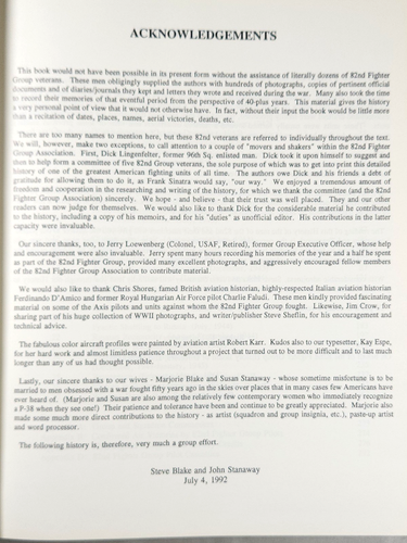 1992 Adorimini History Of 82nd FIghter Group World War 2 Steve Blake Stanaway - Picture 7 of 17