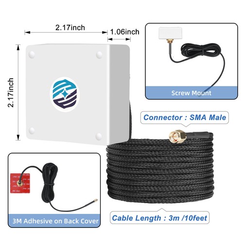 GNSS Antenna GPS GLONASS BEIDOU GAILEO Screw mount SMA IP67 grade UV stabilized - Photo 3/13