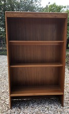 FINE RETRO TEAK  CLEAN DANISH STYLE BOOKCASE WITH ADJUSTABLE SHELVES WE DELIVER