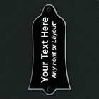 GUITAR TRUSS ROD COVER Custom Engraved Fits USA GIBSON - PERSONALIZED TEXT Black