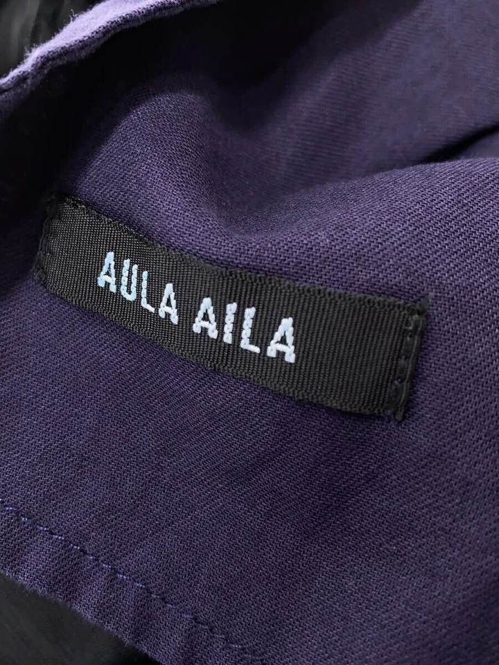 AULA AILA Reversible Tulle Denim Skirt IDG Indigo Used - Image 4 of 4