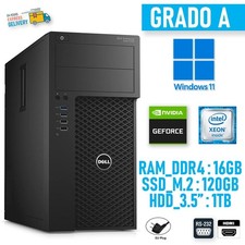 Image of Dell Precision 3620 Workstation Xeon Nvidia 16GB 120GB + 1TB Windows 11 Desktop