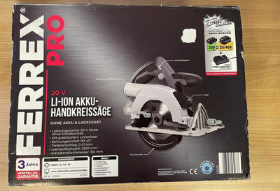 FERREX PRO 20 V LI-ION AKKU HANDKREISSÄGE***NEU&OVP***