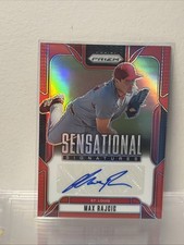 2025 Panini Prizm Max Rajcic Red Auto /99 St Louis Cardinals 