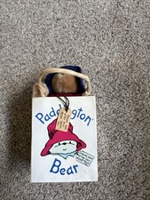Vtg Eden Gifts 5" Paddington Bear Plush In Bag 32800, Red Hat/Boots, 1987 r