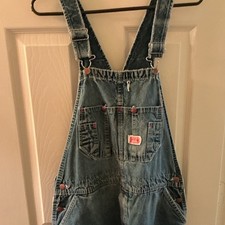 Round House Unisex Blue Denim Bib Overalls Workwear Overalls Made in USA