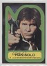 1977 Star Wars Stickers Han Solo #3 0e3