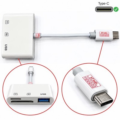 USB-C SD / TF USB Kartenleser 3in1 Adapter OTG für Microsoft Surface Duo 2 5G