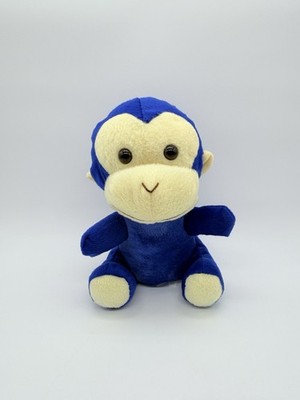 Calplush Blue Monkey Plush Stuffed Animal Toy 8''