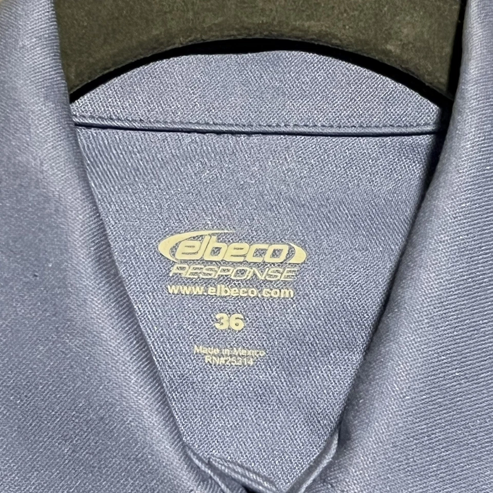 Elbeco Uniform Shirt Womens 36 Long Sleeve Blue - Image 2 of 4