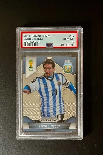 2014 Panini Prizm World Cup #12 LIONEL MESSI PSA 10 Argentina