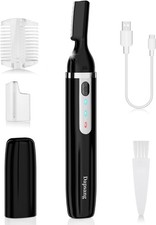 Eyebrow Trimmer, Electric Eyebrow Razor for Women Men, Rechargeable Painless LED