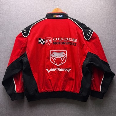 Vtg Dodge Motorsports Viper Nascar Racing Jacket Mens XL Sports Car Ram Truck