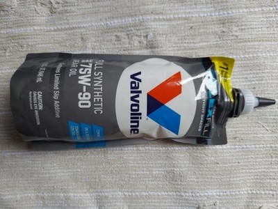 Valvoline Flex Fill SAE 75W-90 Full Synthetic Gear Oil 1 QT Squeeze Pouch.USA.