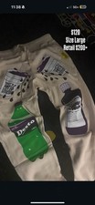awful lot of cough syrup Beige sweats Large Men's