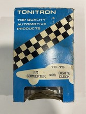 Tonitron Tc-73 Fm Converter W Digital Clock- Original Box Tonitron Tc-73 Fm Converter W Digital Clock- Original Box