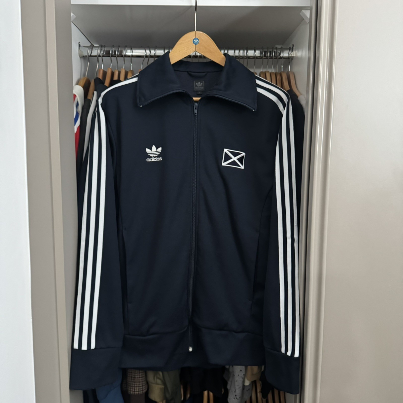 adidas Originals Scotland Large Track Top Jacket Saltire Rare Football Vintage