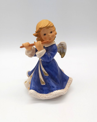 Goebel Weihnacht Porzellanfigur Engel musizierend H 15 cm- Zsd. gut