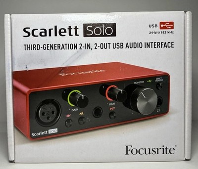 Focusrite Scarlett Solo 3rd Third Gen USB Audio Interface MOSC0024 NEW