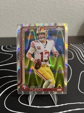 2025 Topps Chrome Brock Purdy Wave San Francisco 49ers Football Card #262