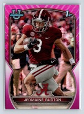 2022 Bowman Chrome Jermaine Burton 1st Bowman Pink Refractor Alabama 