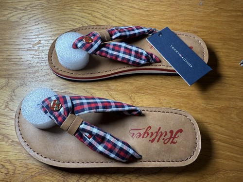 Tommy Hilfiger Flip Flop Girls Size 1 Eu 33 New Summer Sandals - Picture 5 of 6