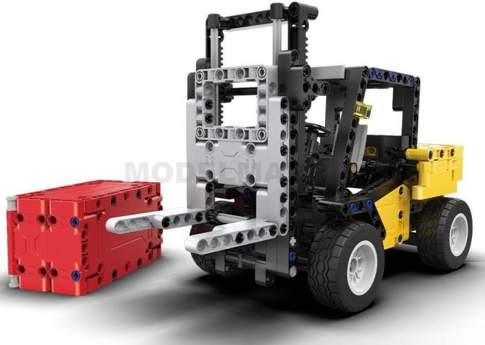 CADA DBLC65002W Each Forklift Truck Building Set - 388 Pieces