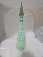 Rare Empoli Jadeite Genie Decanter Bottle Vin...