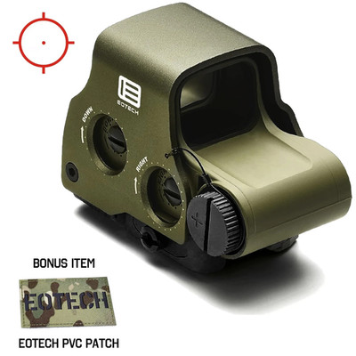 EOTech EXPS3-0 Red Dot Sight HWS 68 MOA Circle 1 MOA Dot w/ PVC Patch - OD Green